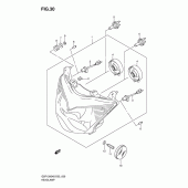 Схема вузла: Фара (Gsf1200sk6/sak6) для Suzuki GSF1200 Bandit