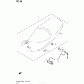 Схема вузла: Сидіння для Suzuki DL650 V-Strom