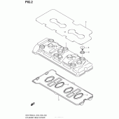 Схема узла: Клапанная крышка для Suzuki GSX-R600