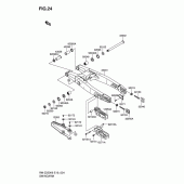 Схема вузла: Задній важіль (Маятник) для Suzuki RM-Z250