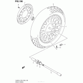 Схема узла: Переднее колесо (Vl800Cl3 E33) для Suzuki VL800 Boulevard C50T