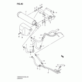 Схема вузла: Система вентиляції бензобака (E33) для Suzuki VS800 Boulevard S50
