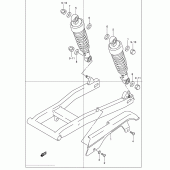 Схема узла: Кожух цепной передачи для Suzuki VL250 Intruder LC