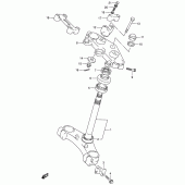 Схема вузла: Рульова траверса Suzuki VX800 VX800