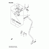 Схема узла: Передний тормозной цилиндр (Rm-z450l1) для Suzuki RM-Z450