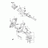 Схема узла: Подножки для Suzuki GSX1100