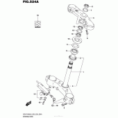 Схема вузла: Рульова траверса для Suzuki GSX-R1000