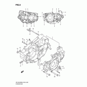 Схема вузла: Картер двигуна для Suzuki DR-Z400 DR-Z400SM