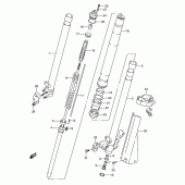 Схема вузла: Передня вилка (Model n) для Suzuki RMX250