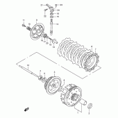 Схема вузла: Зчеплення для Suzuki DR125