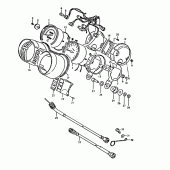 Схема вузла: Спідометр & Тахометр для Suzuki GS1000