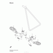 Схема вузла: Підніжки для Suzuki RM-Z450