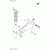 Схема вузла: Задній важіль (Маятник) для Suzuki AN650 Burgman (EU analogue of SkyWave)