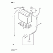 Схема вузла: Акумулятор (Sv650/sv650u/sv650s/sv650su) для Suzuki SV650