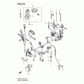 Схема вузла: Електропроводка (Sv650k5/k6/uk5/uk6) для Suzuki SV650