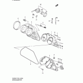 Схема вузла: Спідометр (Sv650sx/sux/sy/suy/sk1/suk1/sk2/suk2) для Suzuki SV650