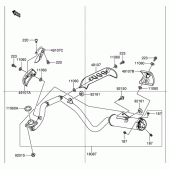 Схема вузла: Вихлопна система для Suzuki DR-Z110