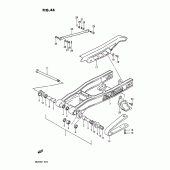 Схема узла: Задний рычаг подвески для Suzuki DR200 DR200