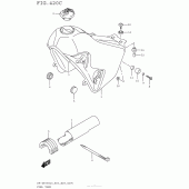 Схема вузла: Паливний бак (Dr-Z400Sl5 E33) для Suzuki DR-Z400 DR-Z400S