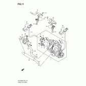 Схема вузла: Дросельна заслінка для Suzuki VZ1500 Intruder M1500