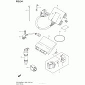 Схема узла: Электрооборудование (Gsx1300Ral4 E03) для Suzuki GSX1300 Hayabusa