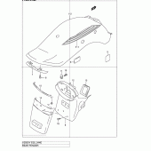 Схема вузла: Заднє крило (Model k2/k3) для Suzuki VZ800 Marauder