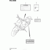 Схема вузла: Інформаційні наклейки (Vz1500L6 E33) для Suzuki VZ1500 Boulevard M90