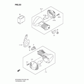 Схема вузла: Поворотники для Suzuki DR-Z400 DR-Z400S