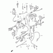 Схема вузла: Електропроводка (Model s/t/v/w) для Suzuki GSX-R1100