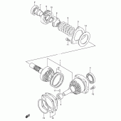Схема вузла: Вторинна передача Suzuki VL1500 Intruder C1500/ Boulevard C90