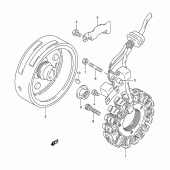Схема узла: Статор & Ротор для Suzuki DR350