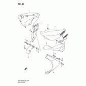 Схема вузла: Бічна кришка (Vzr1800k6/ufk6/k7/u2k7) для Suzuki VZR1800 Intruder M1800R/ Boulevard M109R