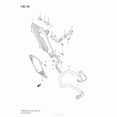 Схема вузла: Олійний охолоджувач для Suzuki DR650 DR650SE
