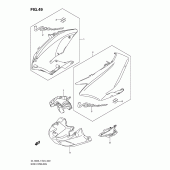 Схема узла: Передний боковой обтекатель для Suzuki DL1000 V-Strom