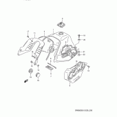 Схема вузла: Паливний бак (Model n) для Suzuki DR650 DR650S