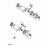 Схема вузла: Балансувальний вал для Suzuki DR800