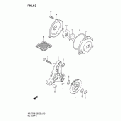 Схема узла: Масляный насос для Suzuki DR-Z70