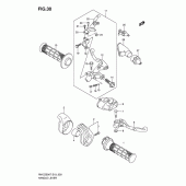 Схема вузла: Ручки керма (Model k7) для Suzuki RM-Z250