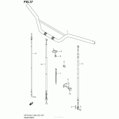Схема вузла: Кермо & Тросики (Dr-Z125L4 E28) для Suzuki DR-Z125 DR-Z125L