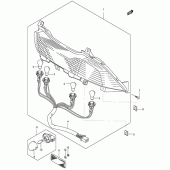 Схема узла: Задний фонарь (Стоп-сигнал) (Model k4/k5) для Suzuki UH150 Burgman