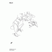 Схема узла: Заднее крыло для Suzuki DR650 DR650SE