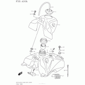 Схема узла: Топливный бак для Suzuki DR-Z125 DR-Z125