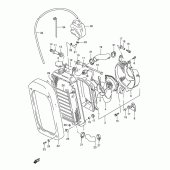 Схема вузла: Радіатор для Suzuki VS800 Intruder 800