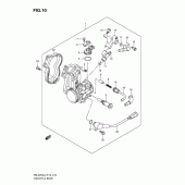 Схема вузла: Дросельна заслінка для Suzuki RM-Z250