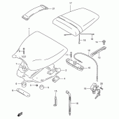 Схема узла: Сиденье для Suzuki GSX-R400