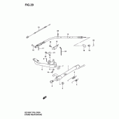 Схема узла: Подножка & Задний тормоз для Suzuki GZ125 Marauder