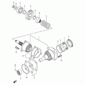 Схема вузла: Вторинна передача для Suzuki VL800 Intruder Volusia