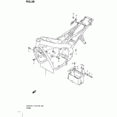 Схема вузла: Рама (Gs500h p28) для Suzuki GS500
