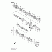 Схема узла: Трансмиссия для Suzuki SFV650 Gladius
