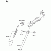 Схема узла: Подставка для Suzuki DR-Z110